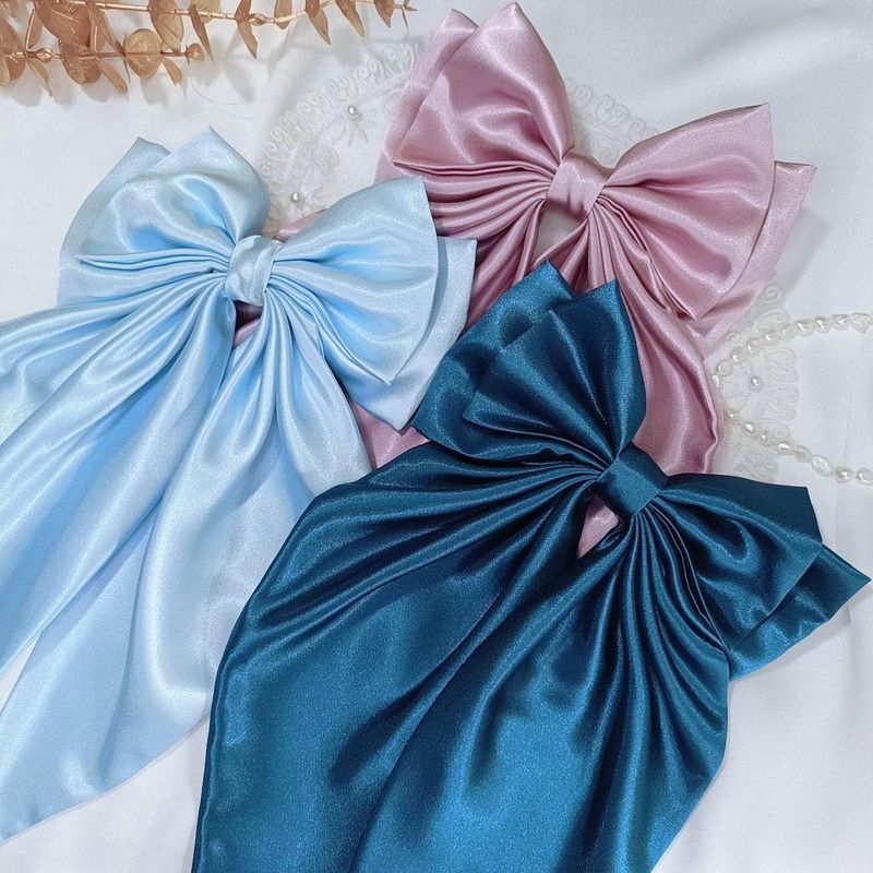 Premium Satin Hair Bows - Set of 3