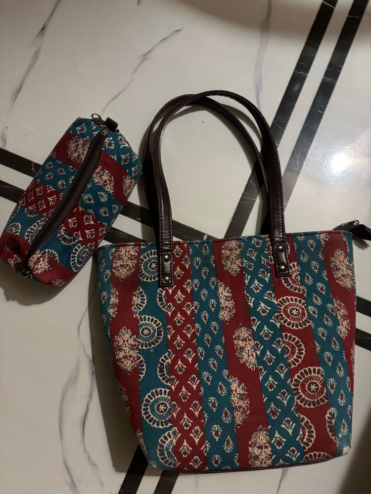 Boho Handbag &amp; Pouch Set
