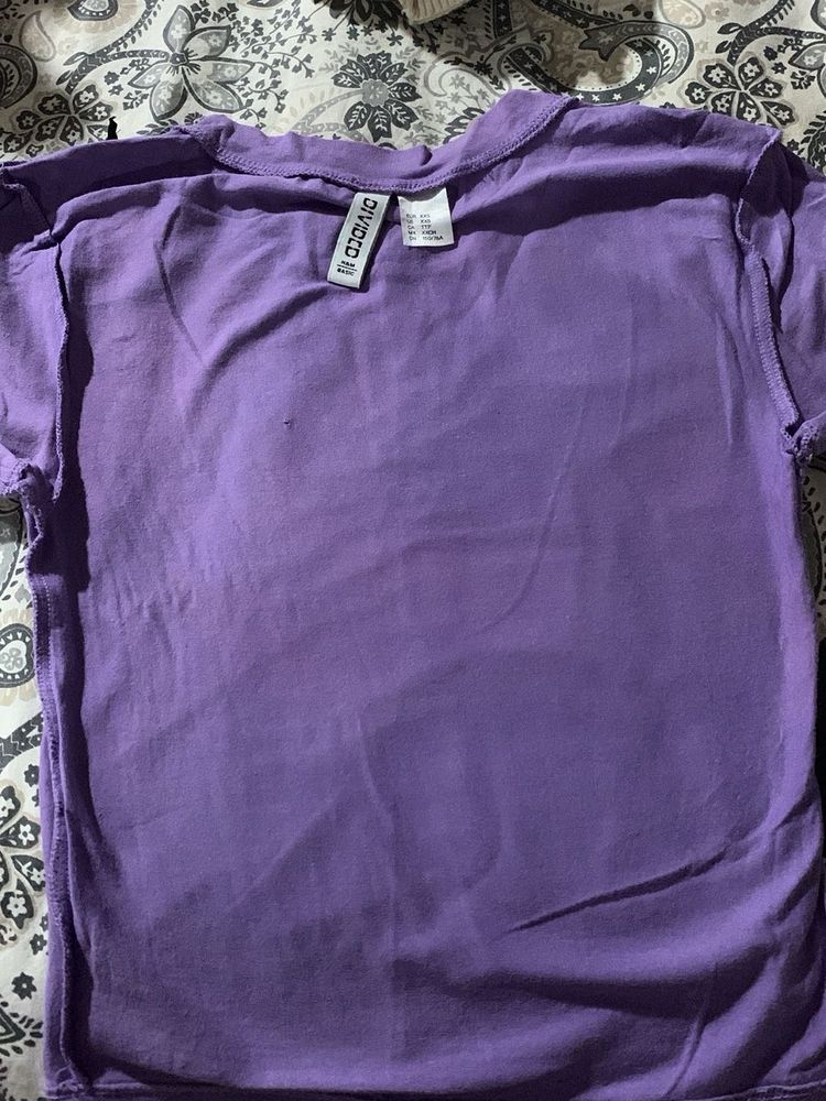 H&amp;M Purple DIVIDED T-shirt