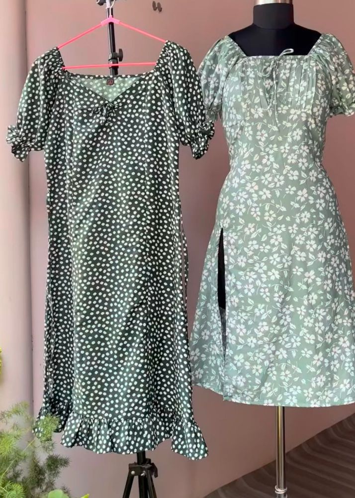 Floral Print Midi Dresses