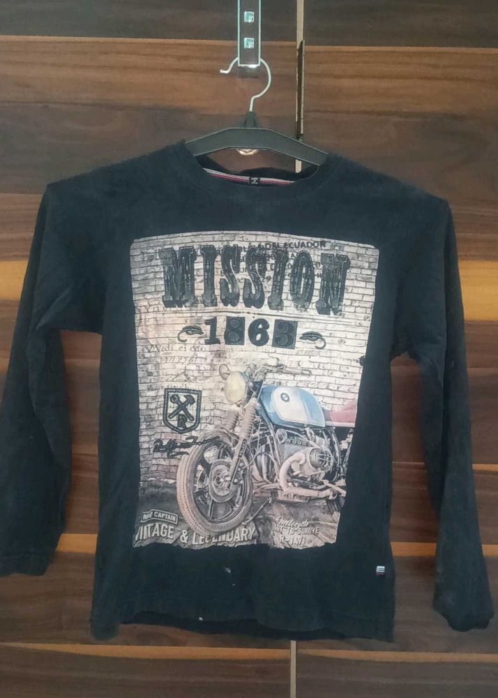 Boy&#39;s Graphic Print Long Sleeve Tee