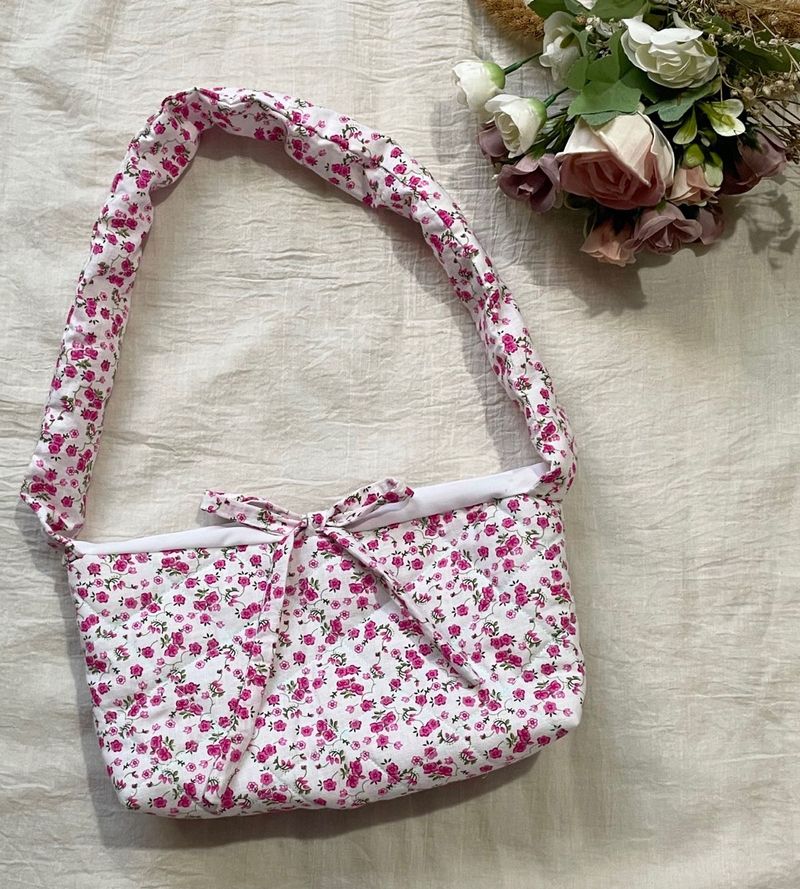 🌸🎀Floral Print Bow Shoulder Bag🌸