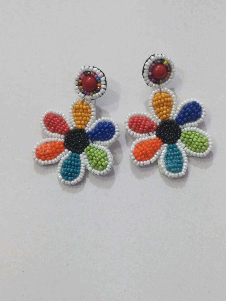 Colorful Flower Earrings