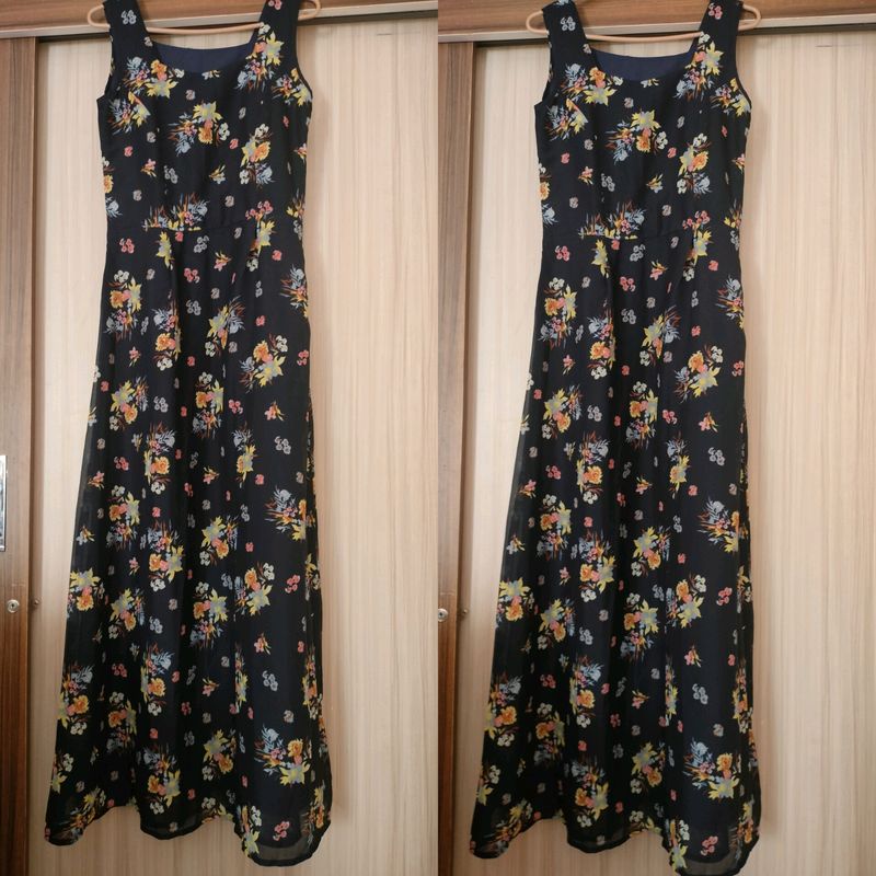 Square Neck Maxi Dress (Light Weight)