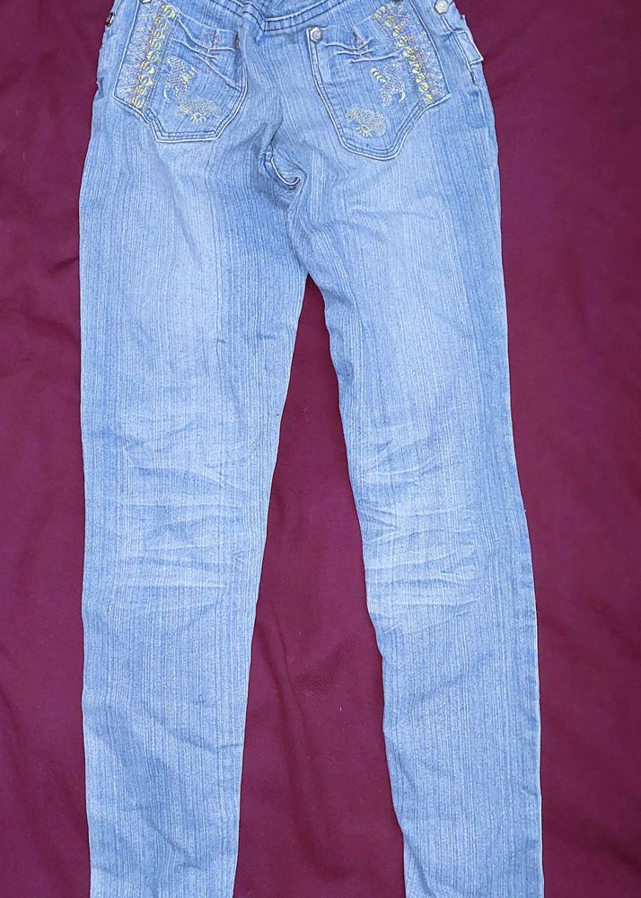 Girls Skinny Jeans With Elastic