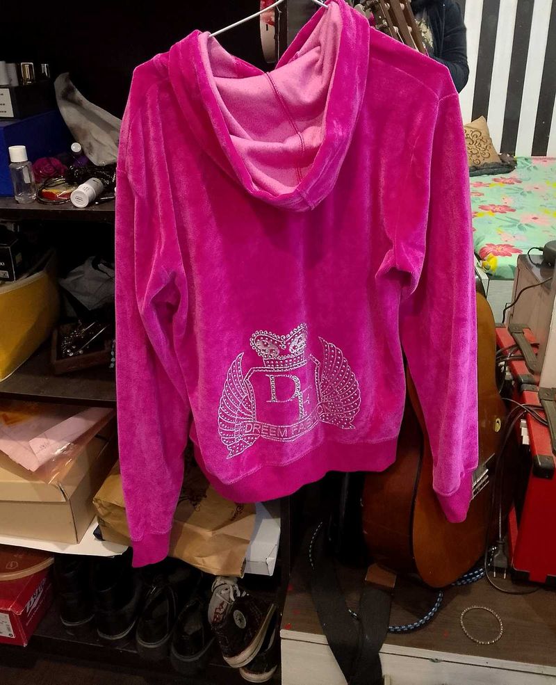 2000s juicy inspird y2k HotPink Velour j
