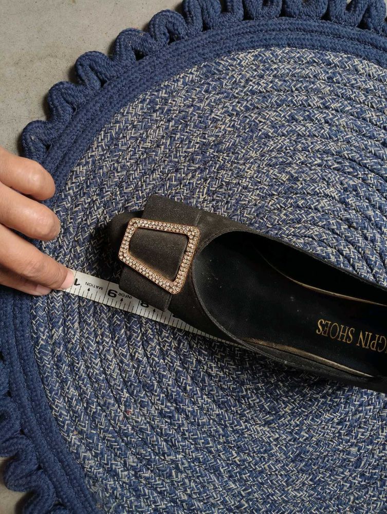 Black Embellished Shoe