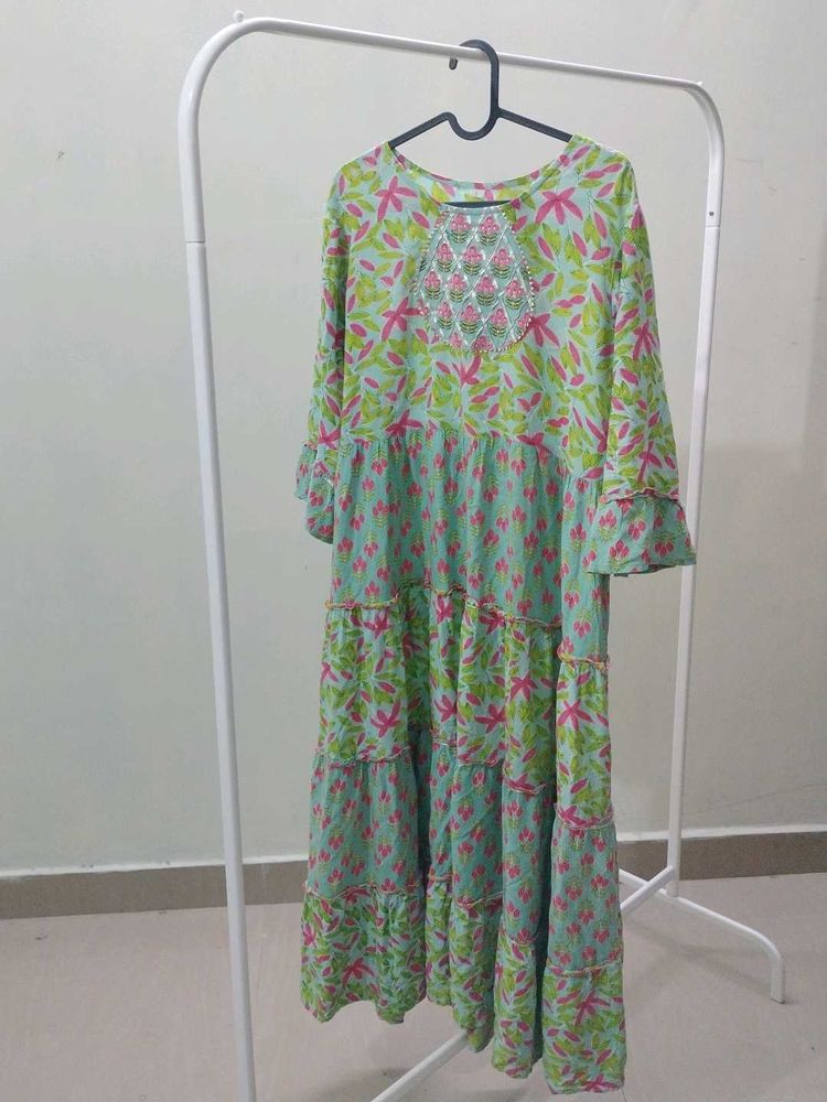 Floral Tiered Maxi Dress