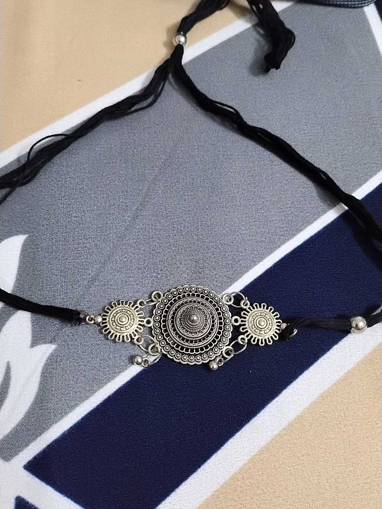 Silver Boho Choker