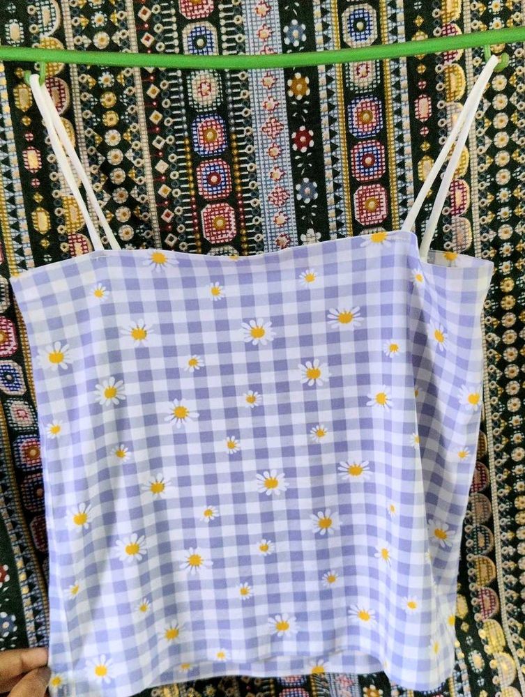 Daisy Gingham Cami Top