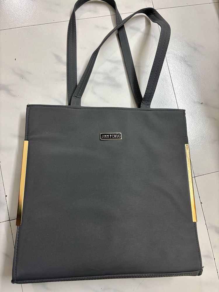 Jimmy Choo Gray Tote Bag