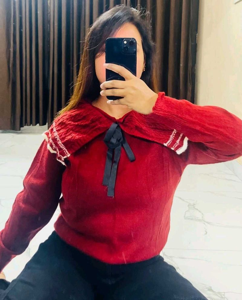 Cute Peter Pan Collar Sweater