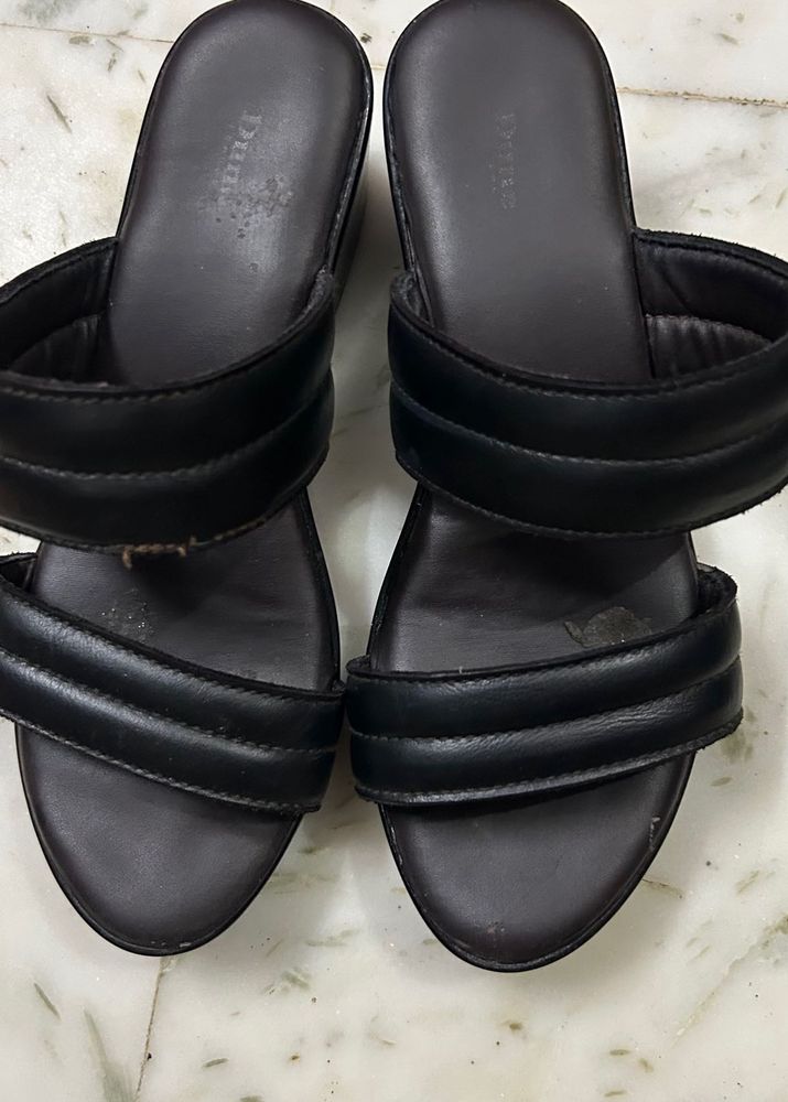39 Size Dune London Black 2 Inch Block Heels