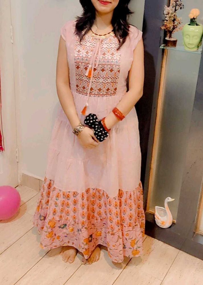 Boho Pink Maxi Dress