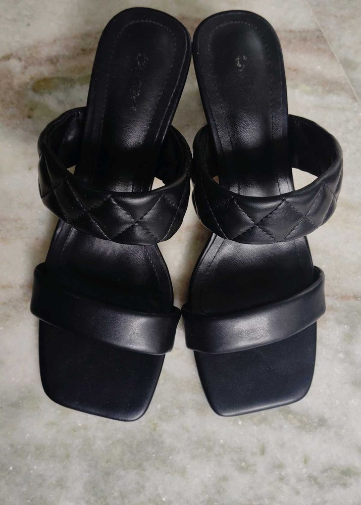 Black Heeled Sandals