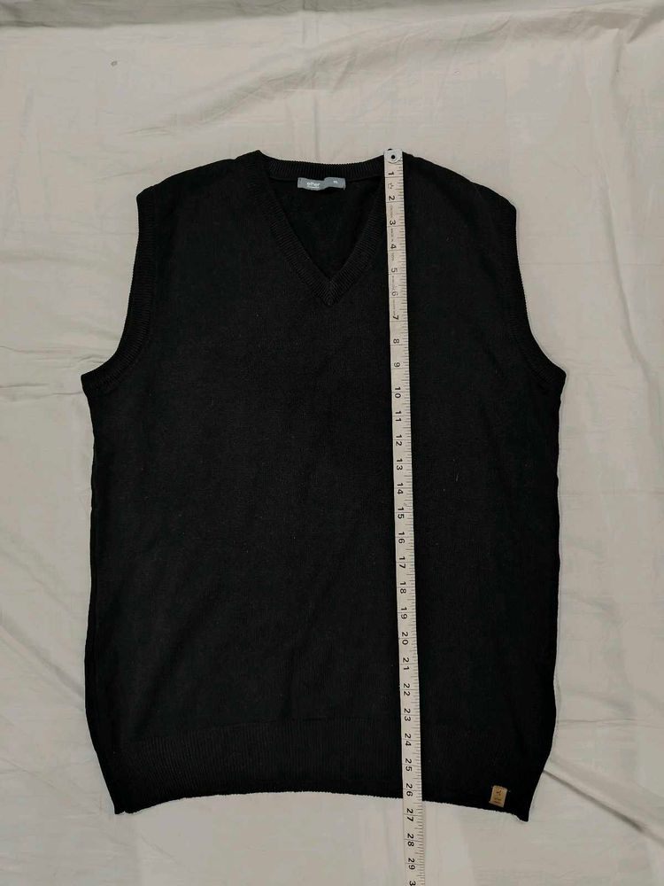 Ether Black Sweater Vest