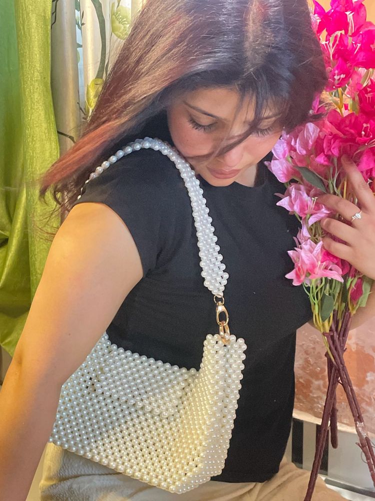 White Pearl Shoulder Bag
