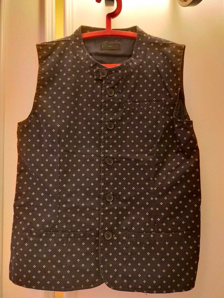 Patterned Vest - Perfect for Layering!