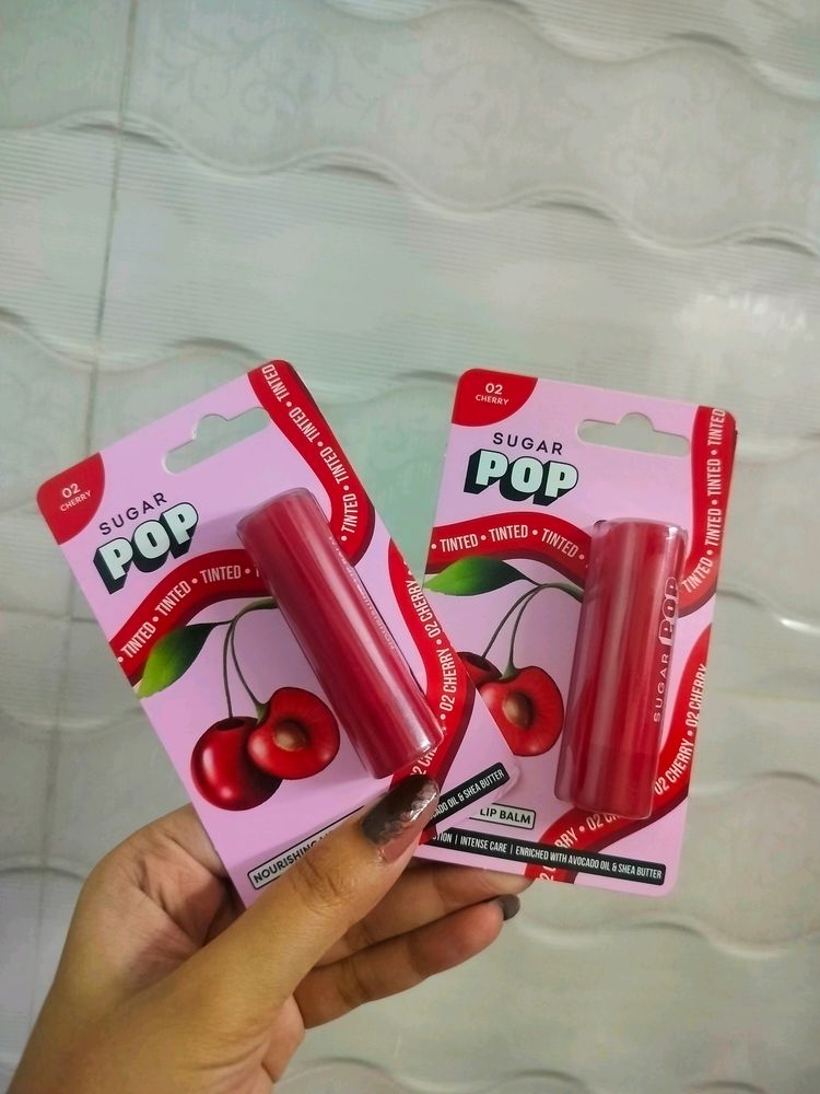 Sugar Pop Lip Balms - Cherry × 2