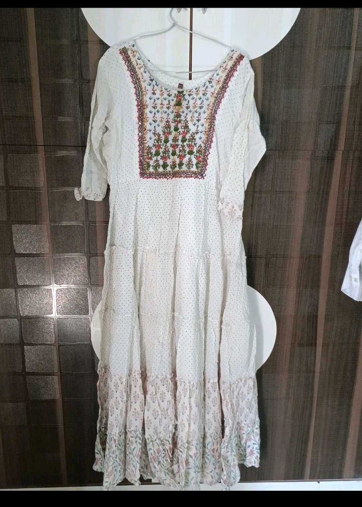 Embroidered Bohemian Maxi Dress