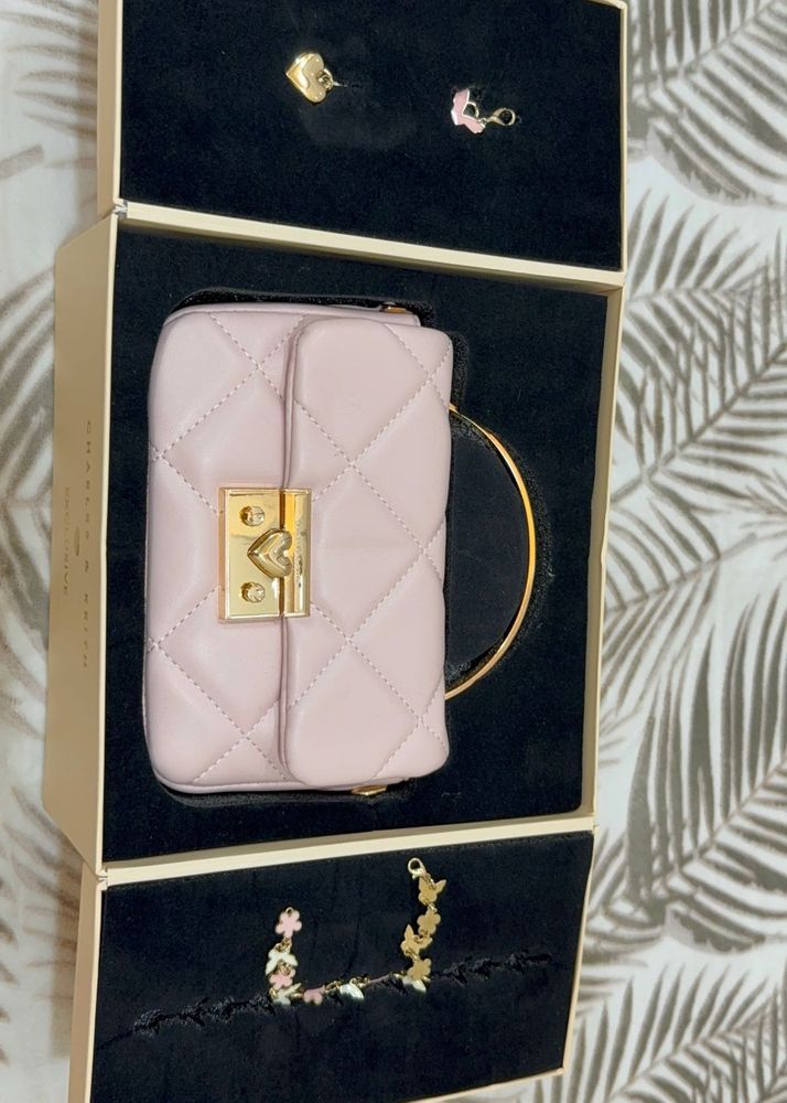 Cute Pink Quilted Clutch-2 colors available