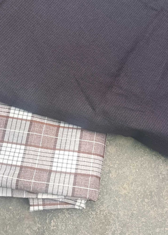 पैंट शर्ट अनसटीच- Black &amp; Plaid