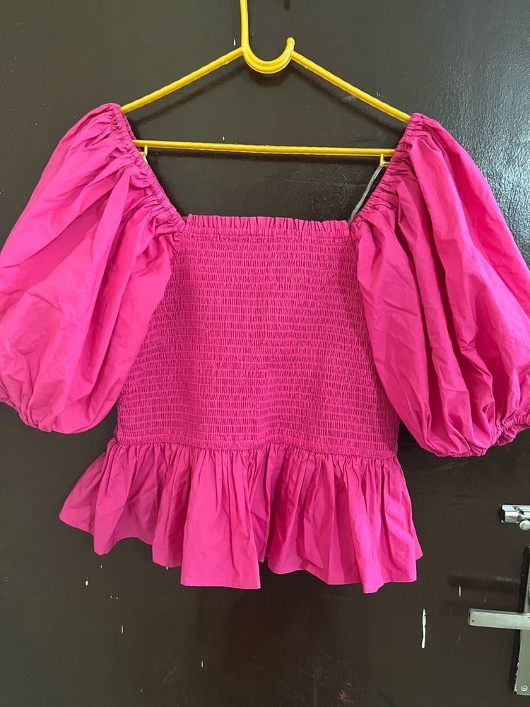 H&amp;m Brand Hot Pink Top