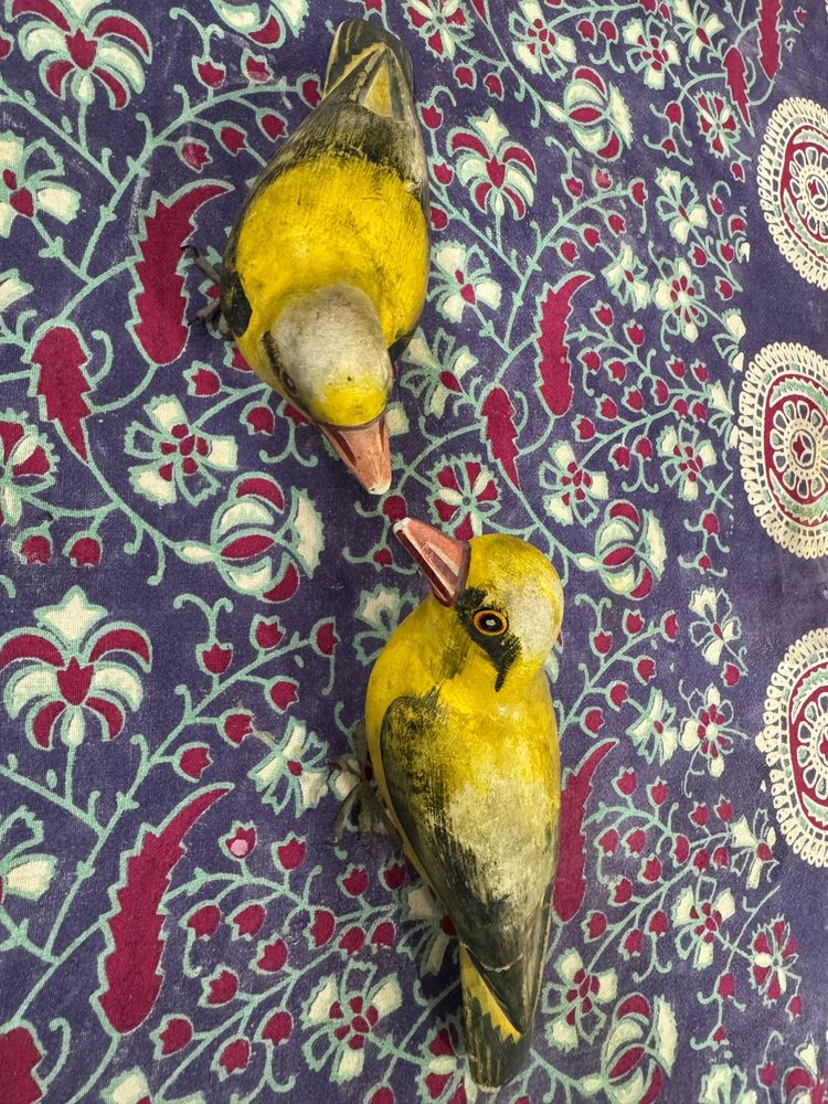 Paper Machete Bird Decor (Set of 2)