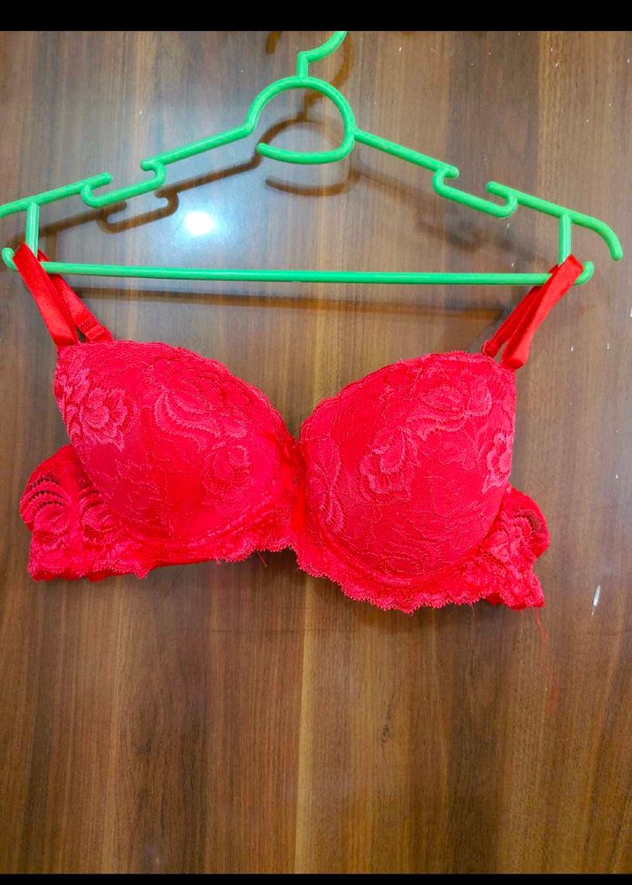Red Lace Bra