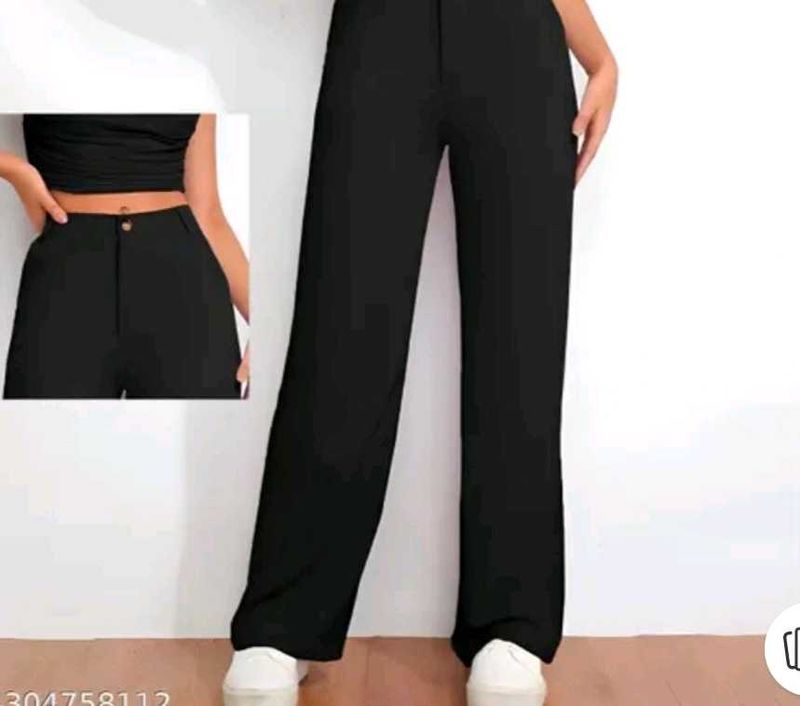Black Straight Leg Pants