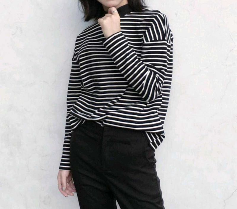 Striped Long Sleeve Top