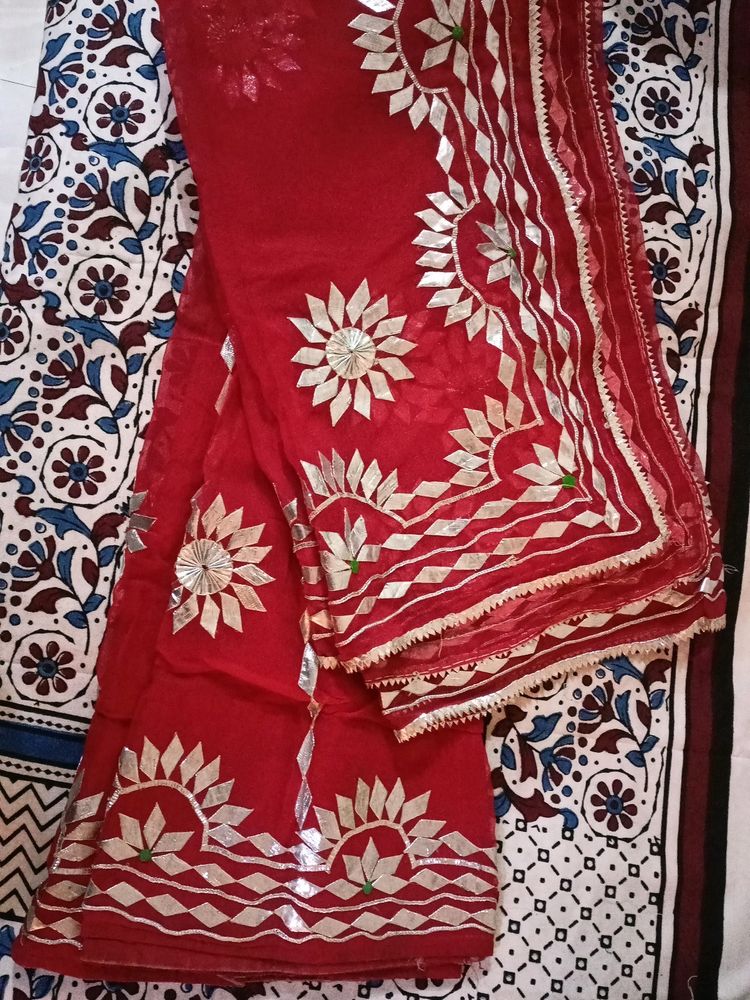 Rajasthani Gota Patti Rajpooti Lahanga Odhni