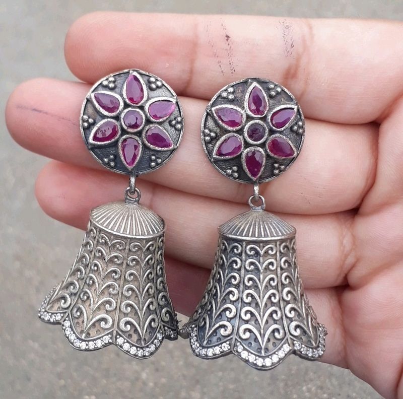 Oxidised Earrings