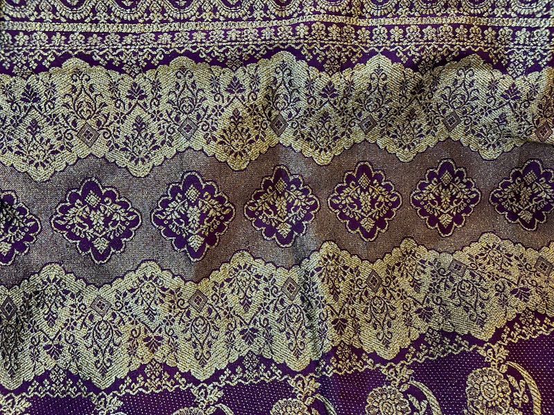 Purple &amp; Gold Fabric