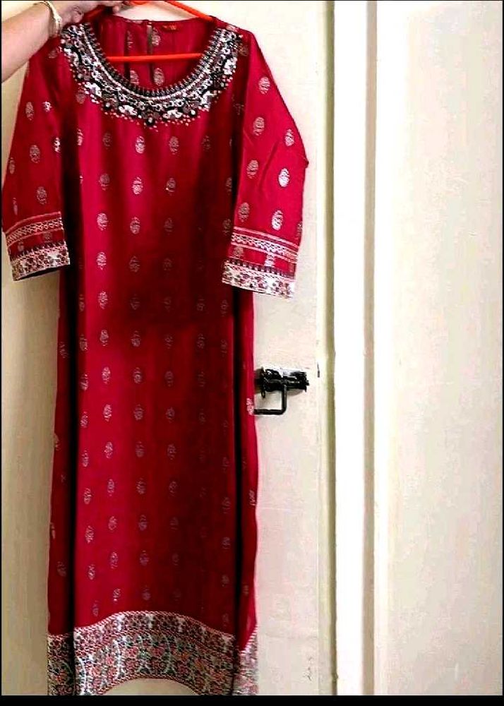 W embellished kurta