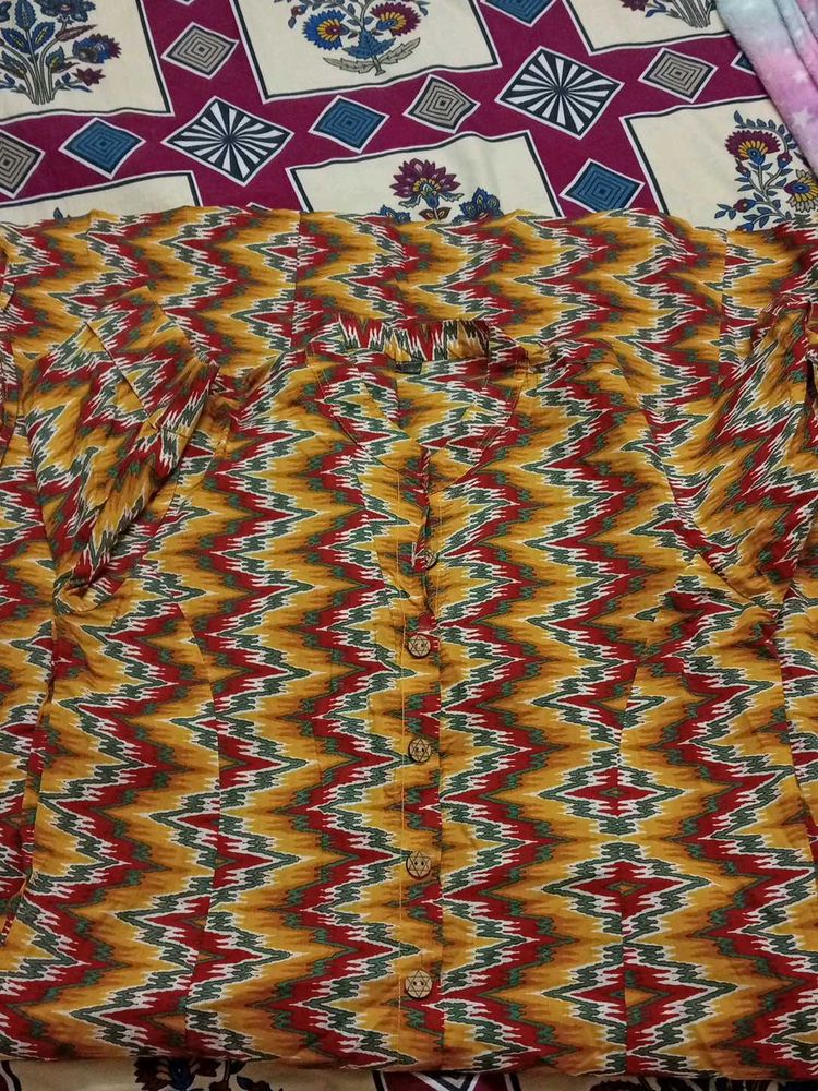 Collar A Line Kurti