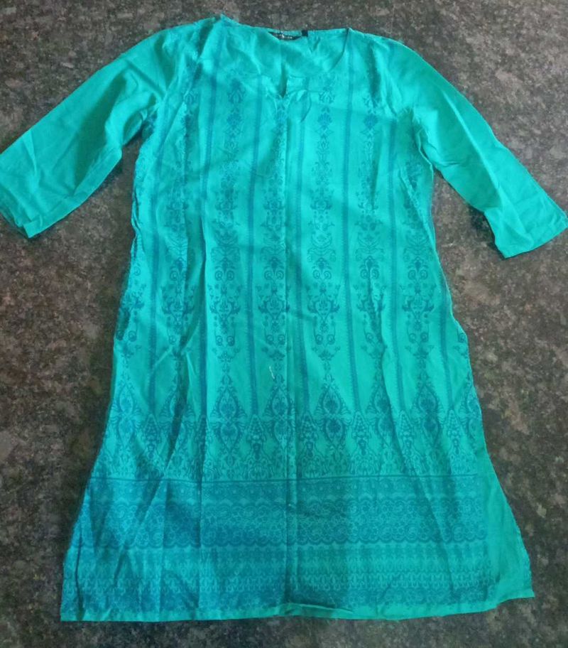 Elegant Rama Green Kurta