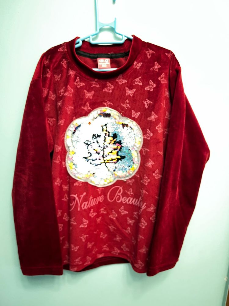 Red velvet Sweatshirt