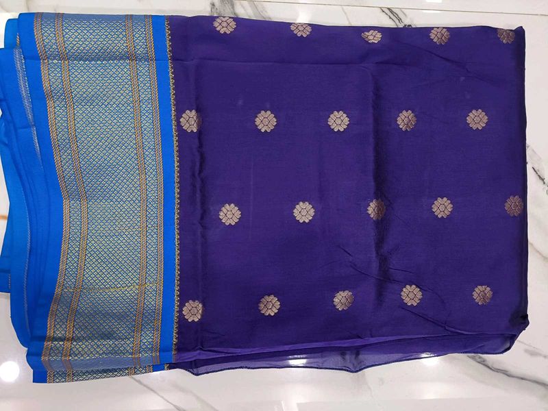 Royal blue Paithani