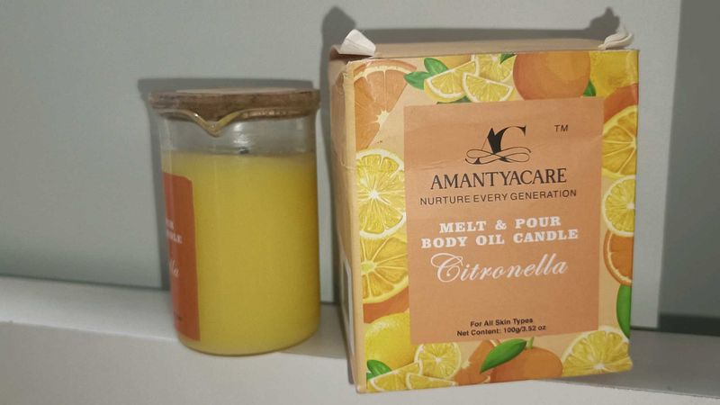 Amantyacare Melt &amp; Pour Body Oil Candle 🕯️
