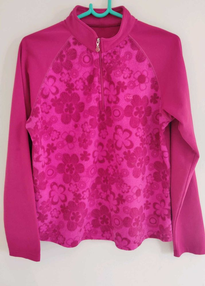 Pink Floral Pullover