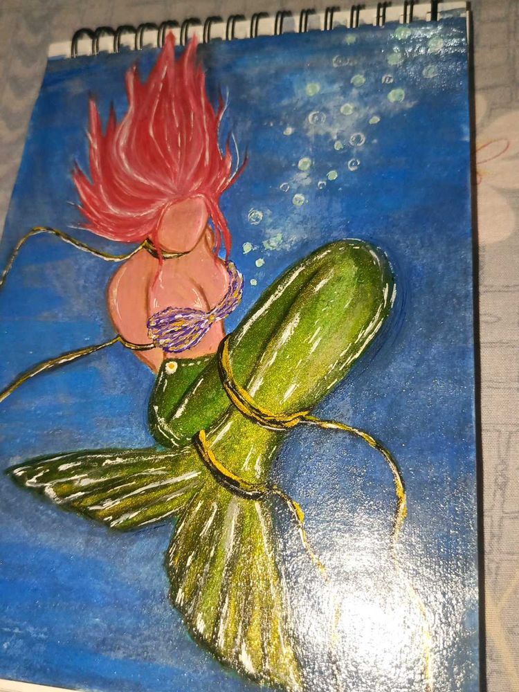 Mermaid Acrylic Handmade Painting
