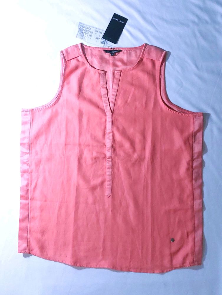 Arrow Coral Semi-formal V-shape Neckline Top