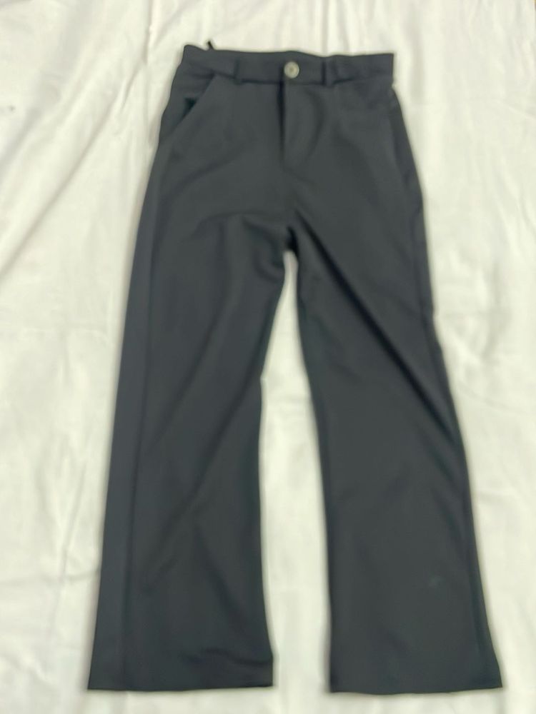 Black Semi Casual Pants