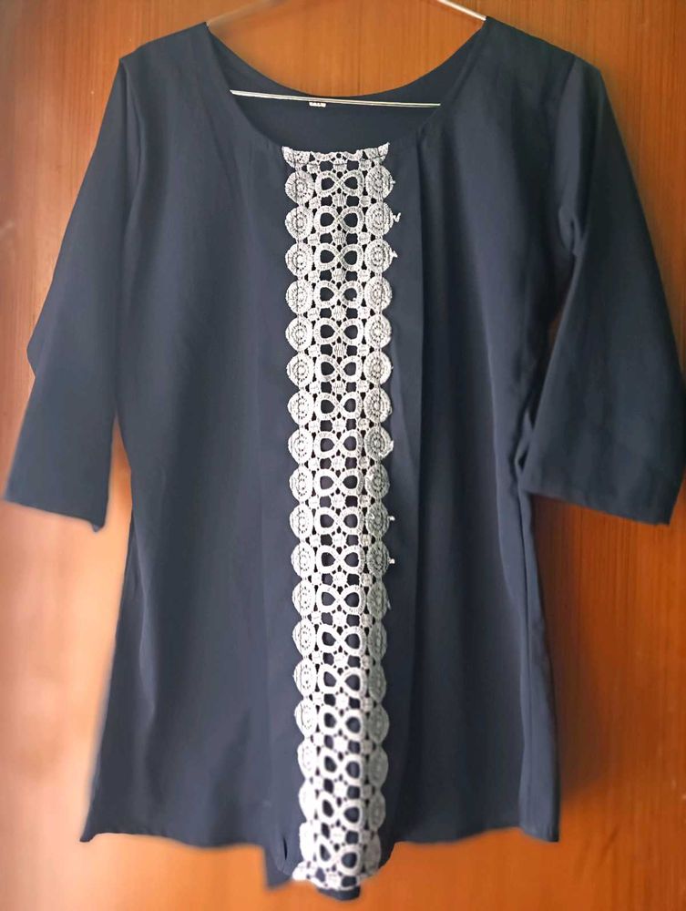 Navy Blue Women&#39;s Tunic top