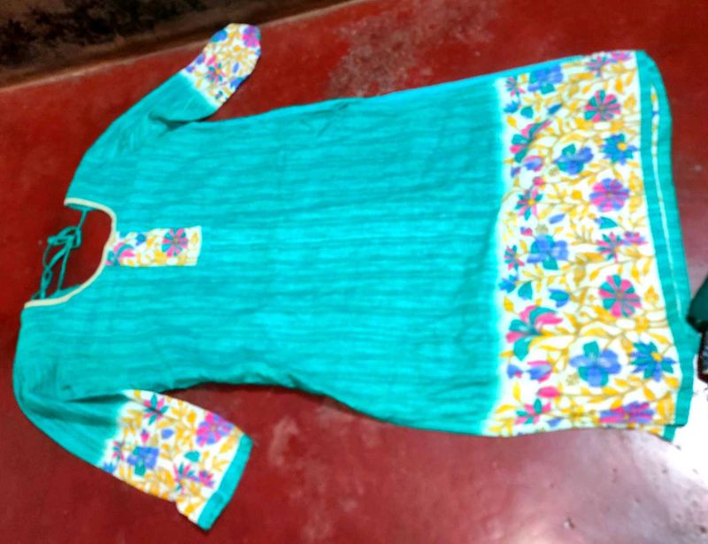 cottol Long Sleeve Kurti