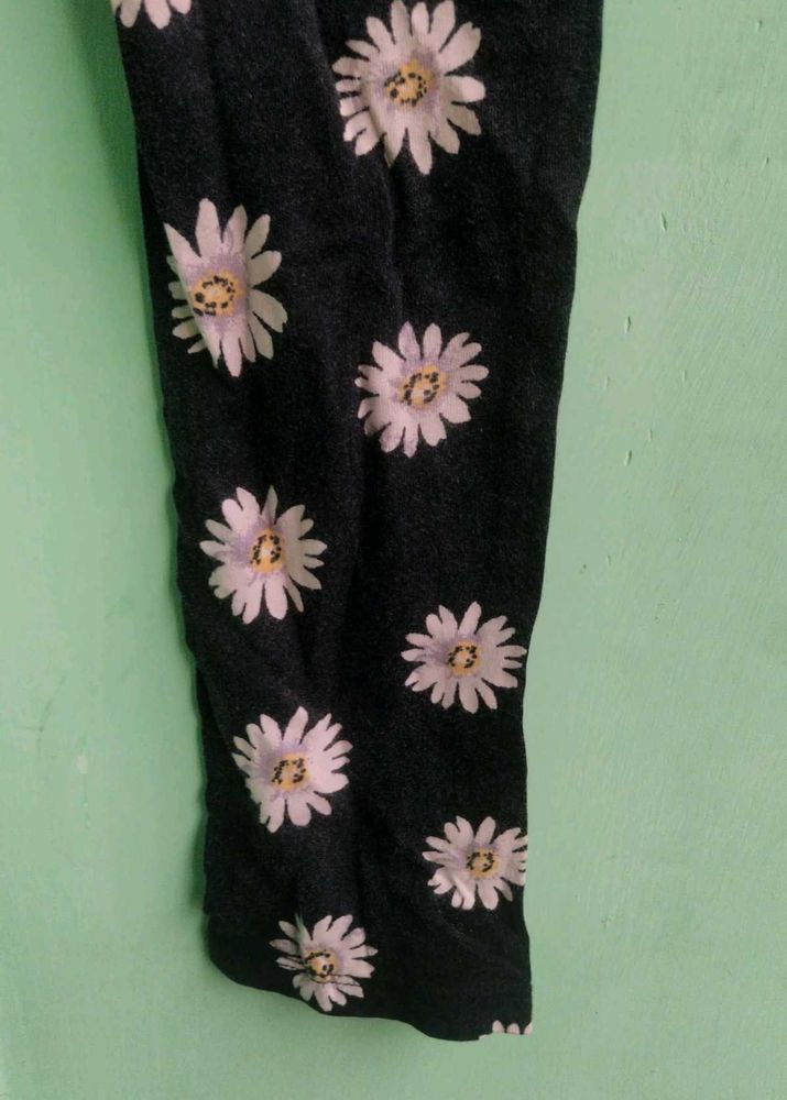 Floral Print Leggings lenght/33 hip/28