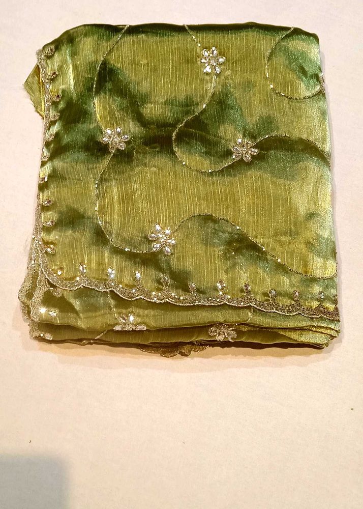 Green heavy saree