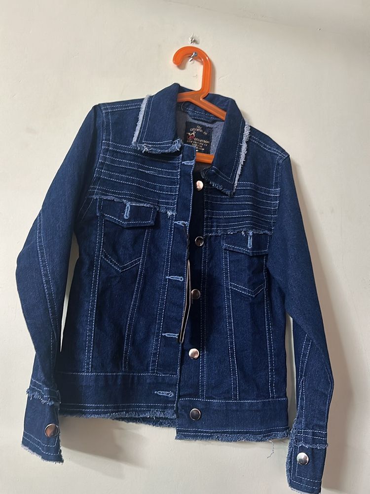 blue denim jacket