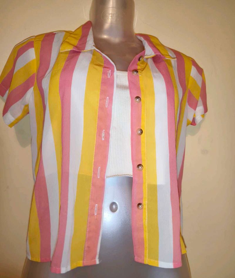 🎁Buy 2 Get 1 Free🎁Striped Top &amp; Camisole